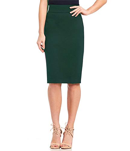Image of Women's Knee Length Formal Pencil Skirt with Elastic Waist Band (Size in inches XS-26, S-28, M-30, L-32, XL- 34, XXL-36 INCHES)