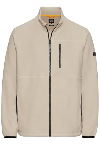 camel active Herren Fleecejacke mit Stehkragen Beige, Menswear-XL
