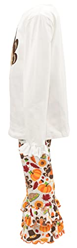 Unique Baby 2 Piece Girls Double Ruffle Leggings and Long Sleeve Shirt Clothes Set Kid and Toddler Girl Outfit3