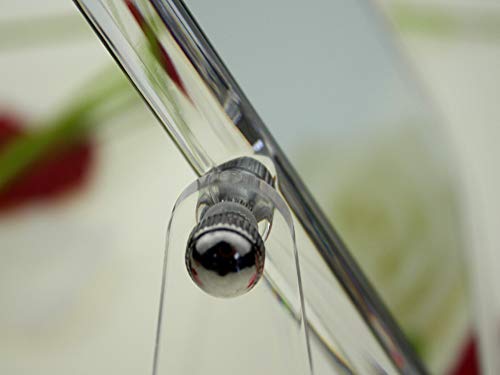 Acrylic Magnifying Makeup Mirror,1X/3X Magnification Double Sided 360 Degree Swivel Table Top Bathroom Shaving Vanity Mirror Stand, Rectangle,Ym-0100401 #TOP7