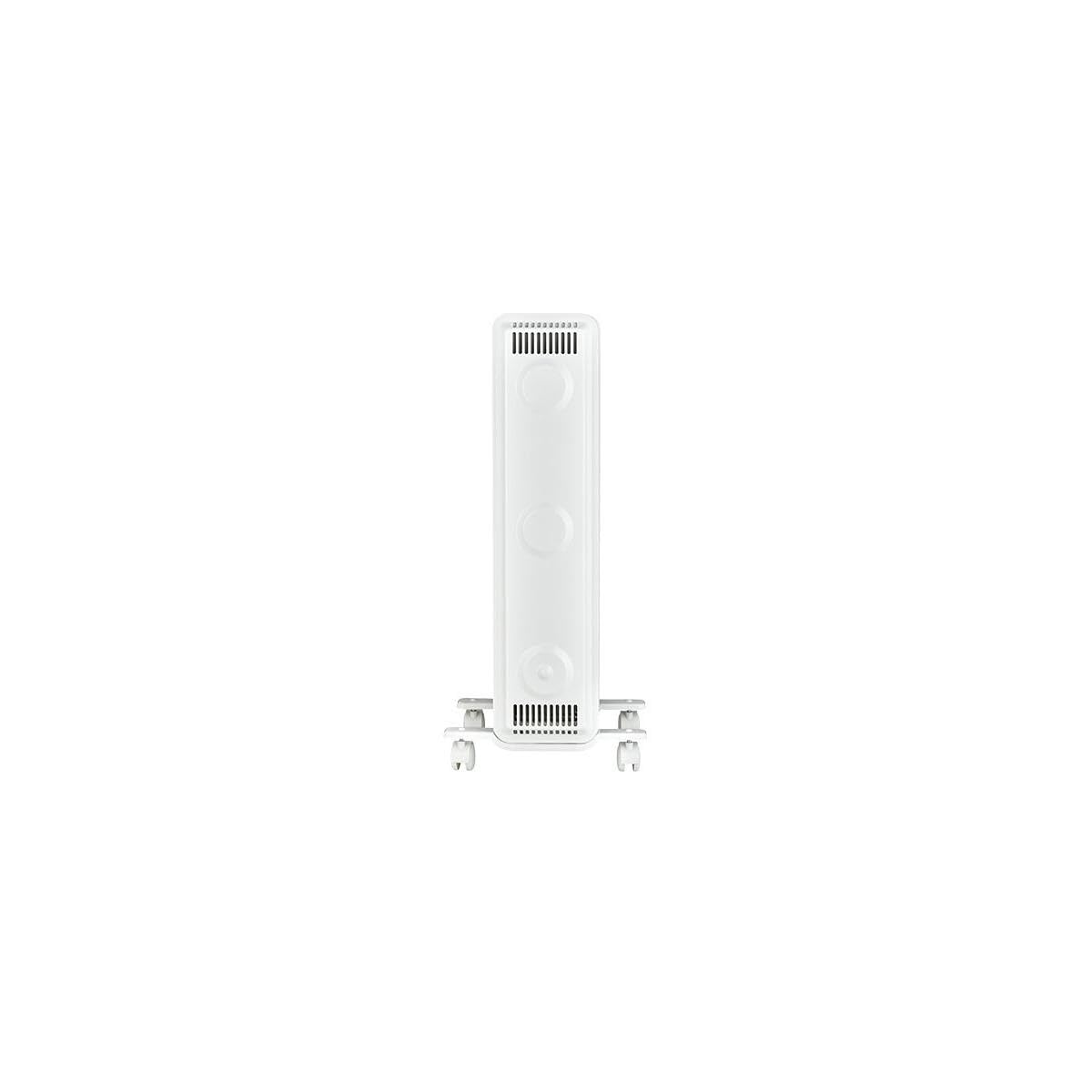 ewt Öko-Radiator NOC eco 15M, Zusatzheizung für kleine Räume, inkl. 3 Heizstufen, mobil dank Rollen & Griffmulden, Heizung mit Rippenaufbau für gleichmäßige Wärme, 1500 W, Weiß