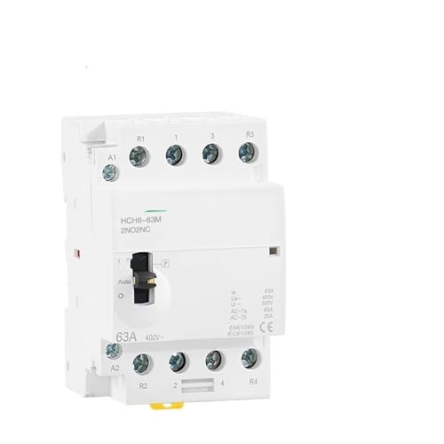 Contactor manual HCH8-63M con corte simultáneo 2NO2NC para automatización doméstica