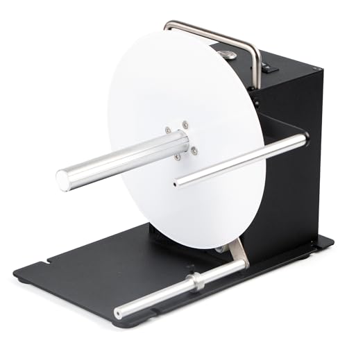 U.S. Solid Automatische Etikettenaufwickler für Farbtintenstrahldrucker - 1/1.5/3 Kernhalter, 120 mm breit, bidirektionales Aufwickeln