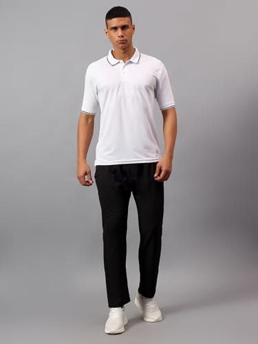 Image of Vector X Adults Mens Sports Wear Polyester Half Sleeves All Day Wear tee Shirt Polo T Shirt Detailing with Contrast Color Tipping on Sleeves & Collar for Casual Wear Regular Fit Tshirts