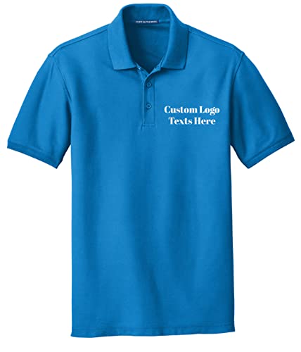INK STITCH K100 Men Custom Stitching Embroidery Logo Text Design Your Own Core Pique Polo Shirts2