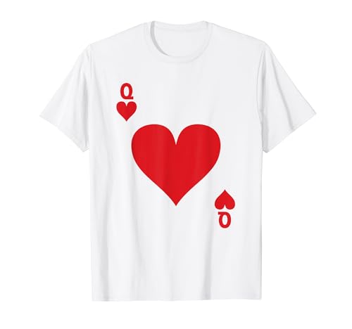 Queen Hearts Deck of Cards Matching Costume Camiseta