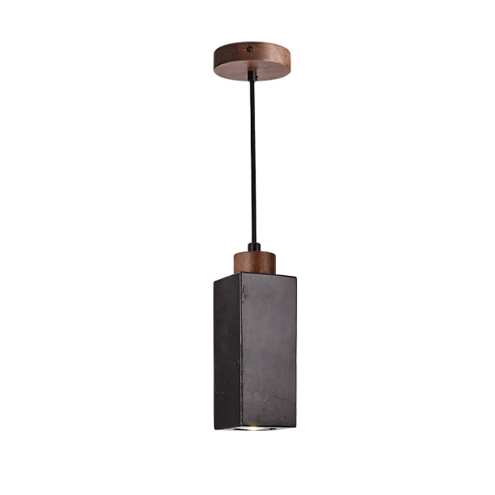Lámparas Colgantes japonesas Lámpara Colgante de mármol Lámpara de Estilo Natural Cubierta de Madera Accesorios de iluminación de Techo para Restaurante Interior Cafetería Apartamento