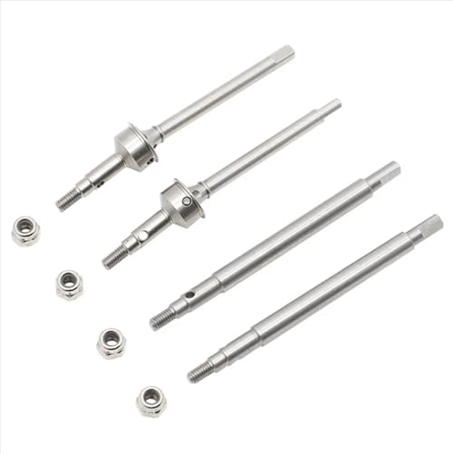 Arbre de transmission TRX4M 1/18 en acier inoxydable CVD avant et arrière pour chenilles RC