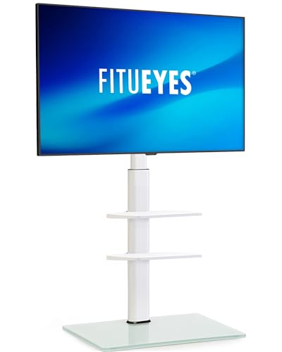 FITUEYES テレビスタンド 32～60インチ対応 2枚棚付き 壁寄せテレビスタンド...