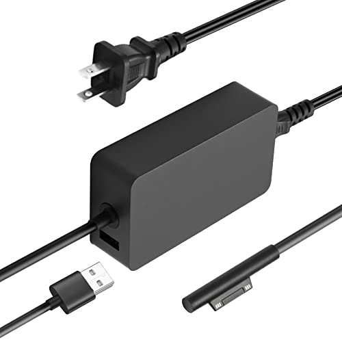Carregador CA 127W 102W para Microsoft Surface Pro 10 9 8 7 6 5 4 3 7 6 5 4 3 2 1 Book 3 2 1 Studio 2 1 Go 4 3 2 1 Go 2 1 Windows Power Supply