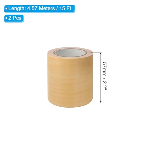 Image of PATIKIL Wood Grain Repair Tape 2.2 inch x15ft,2 Pcs Self Adhesive Realistic Textured Repair Tape Patch for Floor Door Table Cabinets Desk,Yellow Maple