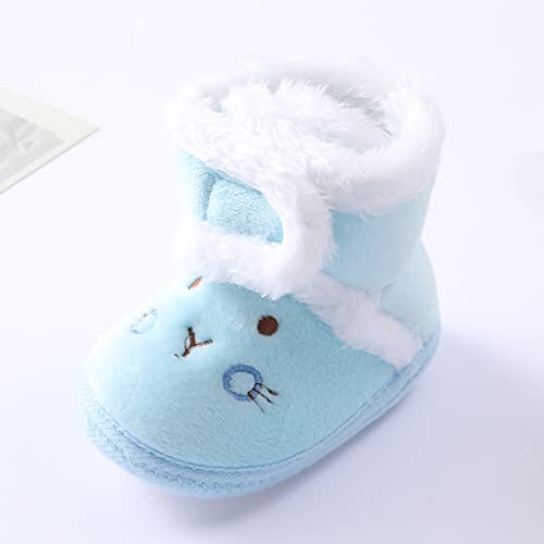 Tuhao88 Botas para bebês recém-nascidos, meninos e meninas, pantufas quentes para berço, botas de ne