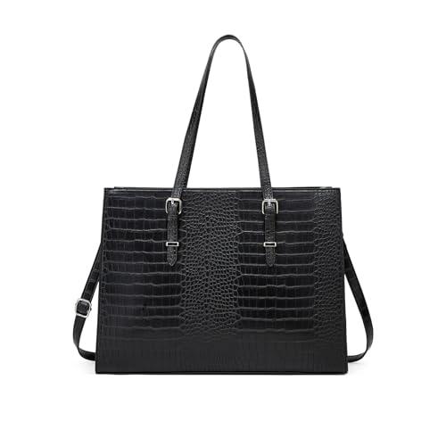 BORSA TOTE GRANDE: Questa borsa tote per laptop di grande capacità (dimensioni: 42×32×13 cm). Altezza del manico: 28 cm. Dotata di tracolla lunga regolabile e rimovibile, può essere utilizzata come borsa a tracolla o a spalla. Perfetta per essere portata fuori casa, ideale per viaggi, scuola, lavoro e uso quotidiano.