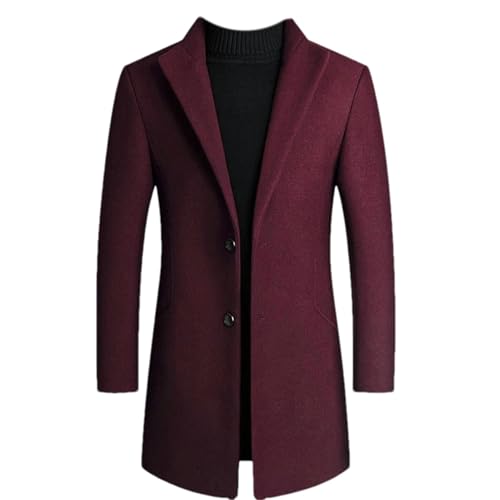 Manteau chaud homme mi-long en laine pour lutter contre le froid