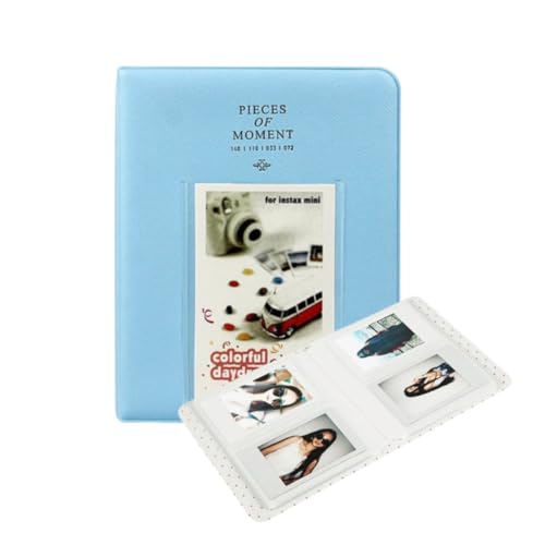 Álbum Instax Mini para 64 fotos Pieces of Moment Azul - AMD64-03