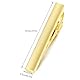 HONEY BEAR 4cm Herren Kinder Krawattennadel Krawattenklammer für schmale Krawatten Tie Clip 1.57inch (Matt Gold 4cm)