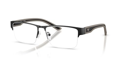 Image of Emporio Armani mens Ea1182 Rectangular Prescription Eyewear Frames
