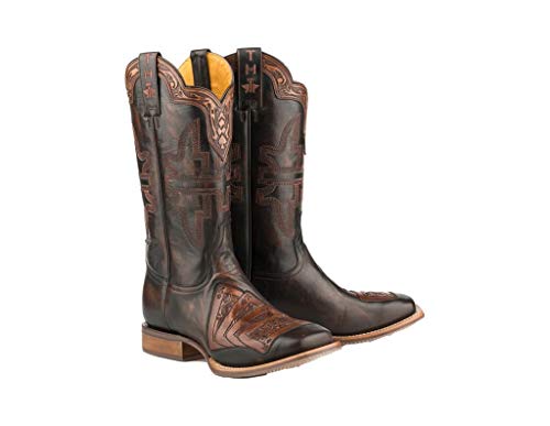Tin Haul Men's Kings Gambling Legend Western Boot Broad Square Toe - 14-020-0077-0427 BL 11 D(M) US2