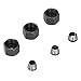 6Pcs Router Collet Replacement Carbon Steel Router Collet Chuck Adapter with Nut 6mm 6.35mm 8mm for Trimmer Engraving Machine