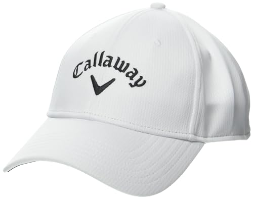 Chapeau golf femme Callaway anti éblouissement blanc et floral pour le green