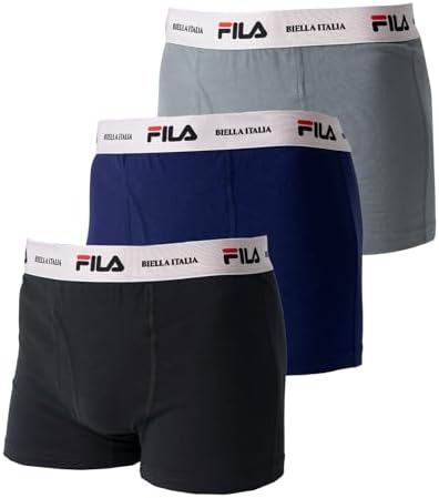 （04:30時点） [フィラ] ボクサーパンツ メンズ 前開き前閉じ 下着 トランクス インナー 選べるタイプ ブリーフ ストレッチ 無地 快適 ビックサイズ 大きいサイズ 1枚 2枚組 3枚組 セット b2443l4ブラック/ネイビー/グレー 3枚 3L