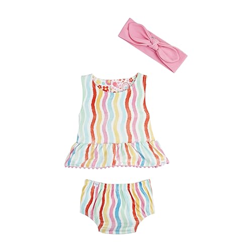 Maillot de bain deux pièces bébé fille Mud Pie réversible pour éviter les rechanges