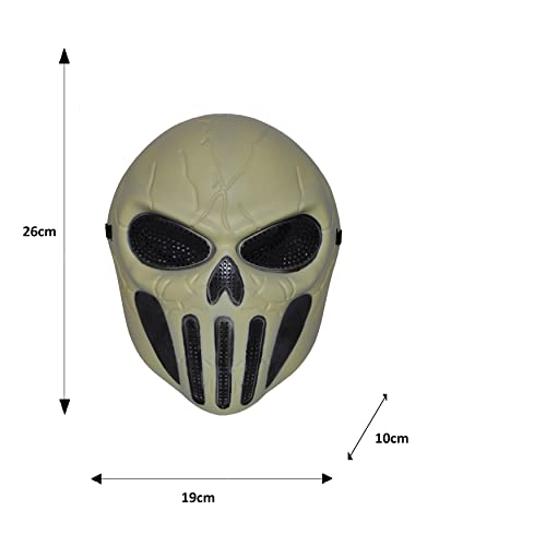 Halloween Mask Light Skeleton Full Face Hockey Costume Adult Outfit Scary Spooky Horror Party Fancy Dress Cosplay For Men Women (HM29) - Image 2