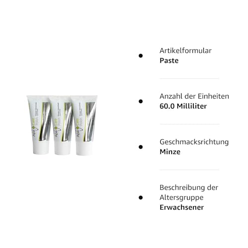 Apa Care Polish 3 Tuben | Zahnpolierpaste | Zur Entfernung von Zahnbelägen durch Kaffee, Rotwein etc. | Mit medizinischem Hydroxylapatit & flüssigem Zahnschmelz | Für strahlend weiße Zähne | 3 x 25 ml