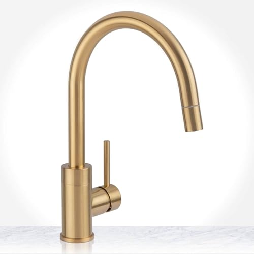 Miseno MNO003L Mia 1.8 GPM Single Hole Pull Down Kitchen Faucet - Champagne Gold