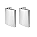 2 Pcs Petacas de Alcohol, (8 oz.224 ml) Petaca Hip Flask de Acero Inoxidable para Whisky Licor Alcohol, para Transportar Alcohol, para Viajes Escalada Pesca Camping