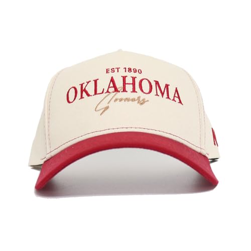 No Rivals Officially Licensed Oklahoma Sooners Oklahoma Vintage Hat NCAA Snapback Cap for Men and Women Multicolor