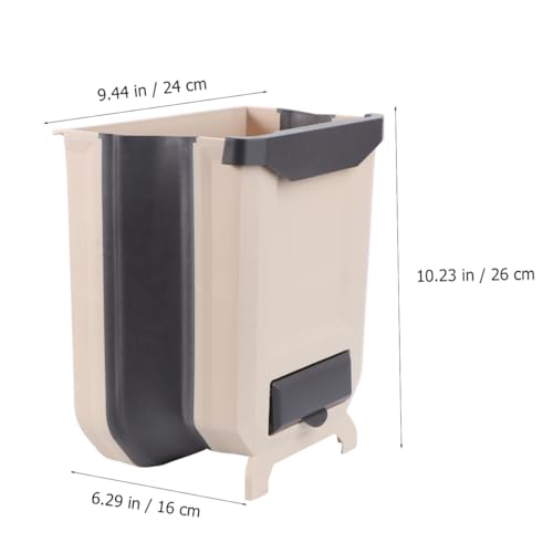 Contenedor compacto colgante de basura para cocina miniatura 2