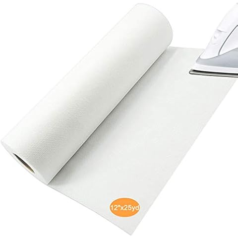 New brothread Fixier Aufbügeln No Show Mesh (Unsichtbare Masche) Maschinen Stickvlies 12" x25Yd (30cmx23M) Rolle - Leicht Gewicht 50gm (1.8oz) - 3 Optionen - Tear Away/Cut Away/No Show Mesh Cover