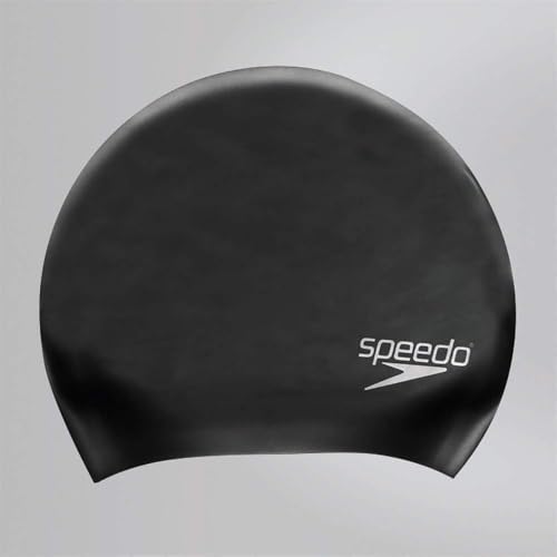 Speedo Unisexe Bonnet de Natation pour Cheveux Longs | Bonnet de Natation | Ne Tire Pas Les Cheveux | Facile à Enfiler