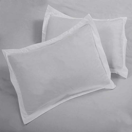 Image of ROYALE LINENS Silver Duvet Cover King Size - 3 Piece Bedding Comforter Covers - Zipper Closure - 1 King Duvet Cover 104x90 inches and 2 Pillow Shams - No Comforter Included