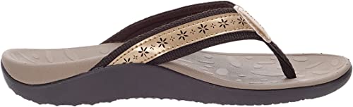 Image of Joomra Women's Flip Flops Arch Support Orthotic Thong Sandals | Plantar Fasciitis Relief, Supportive Sole, Vegan Leather Upper, Soft Toe Post, Comfortable Beach Pool Daily Use