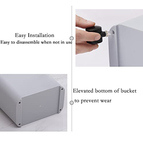 TEmkin Abfalleimer Haushaltspresse Großer Sortiermülleimer mit Rad Müllpapierkorb mit Deckel Toilette Küche Badezimmer Mülleimer Mülleimer – Bild 5