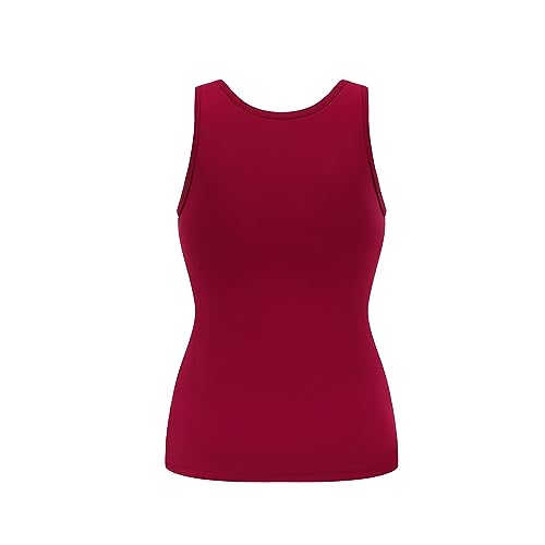 Image of Womens Modal Built-in Bra Padded Camisole Yoga Tanks Tops