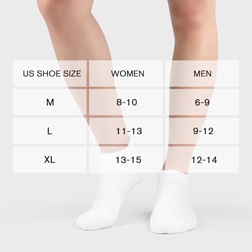 6 Pack Men's Ankle Socks Athletic Socks with Cushion Low Cut Sock Sports Sock for Women Men4