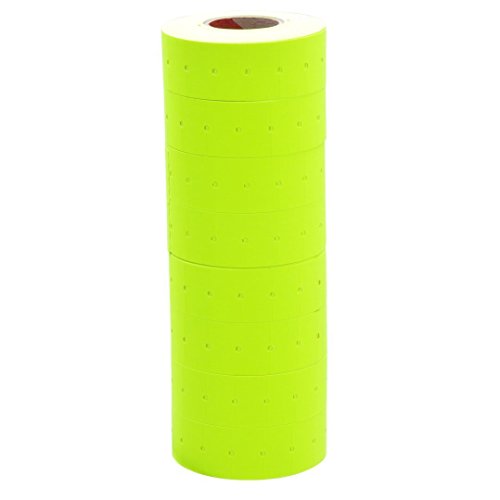 10 Rolls Yellow Fluorescent Color 10000 Price Labels Paper Fr Mx-5500 Price Gun Labeller