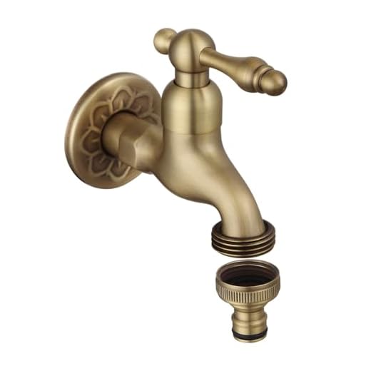 Antique Brass Garden Hose Faucet