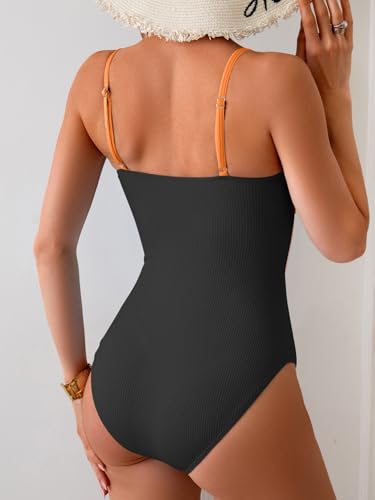 Image of Eomenie Womens Cutout One Piece Swimsuit with Ring Linked Sexy Monokini Bathing Suit for Beach Vacation