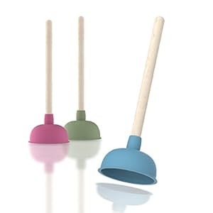 EISL BZ001 Blauwe kleurrijke pool, gekleurde zuignap voor verstopte toilet, afvoer, wastafel, douche, wc-pumpel voor chemische reiniging, afvoerreiniger bij verstopping, BZ01