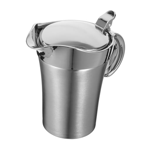 MOTHNUR Pichet à Sauce Isolant Acier Inoxydable Double Paroi Thermique pour Sauce Gravy Steak et Condiments Portion Contrôlée pour Cuisine Familiale et Professionnelle