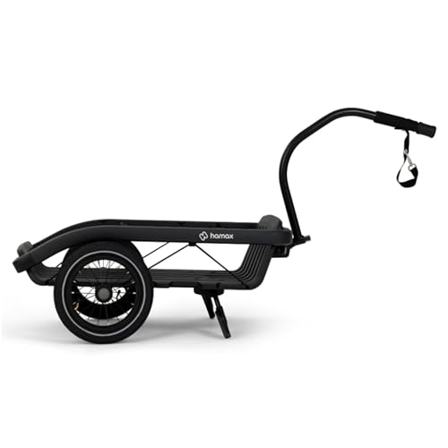 Hamax - Venture Cargo-Anhänger – leicht und robust – Fahrrad- und Gehmodus – max. Belastung 60 kg – Maße 575 x 280 x 900 mm – Zubehör im Lieferumfang enthalten: Haken, Sandow, Bezug – kompaktes und
