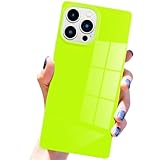 Pevezeda for iPhone 13 Pro Max Case Neon, [Never Fade] [Reinforced Corners Protection] Cute Retro Bright Fluorescence Design Shockproof Phone Cases for Women Girls 6.7 Inch, Neon Green