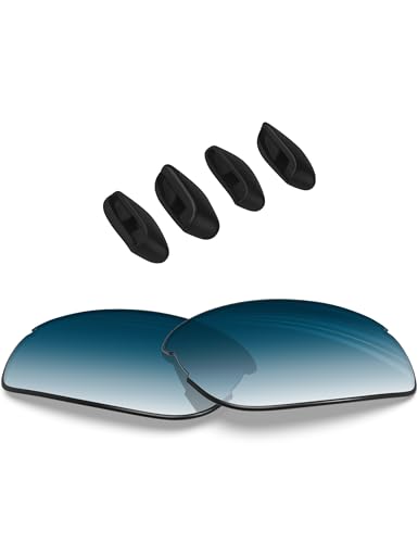 Image of BLAZERBUCK Replacement Lenses & Nose Pads Piece for Oakley RPM Squared OO9257 /RPM Edge OO9250 Sunglass