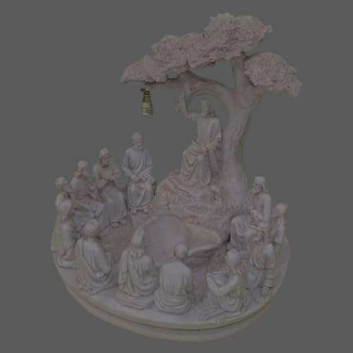 Image of DDSS Jesus and 12 Apostoles Poly Marble Sermon on The Mountain Statue (Model AZ-198) Decorative Idols and Figurines for Home Decor, Interior Decoration