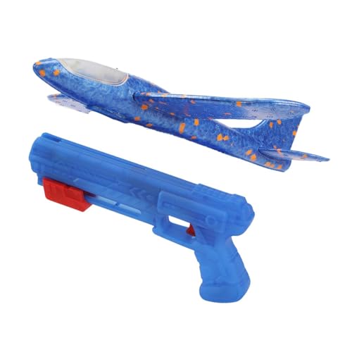 Genérico Divertido Juguete de catapulta voladora con luz,Juguete de Lanzamiento de avión,Avión Planeador,Avión de Espuma fácil de lanzar,para Parque, Patio Trasero, jardín al Aire Libre, Camping
