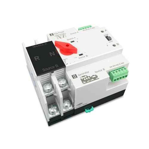 Inverseur source automatique 110V 125A anti coupure &eacute;lectrique pour tableau 2P - 3